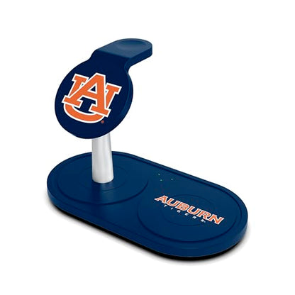 SOAR Collegiate 3-in-1 Wireless Charging Station - color: Auburn Tigers