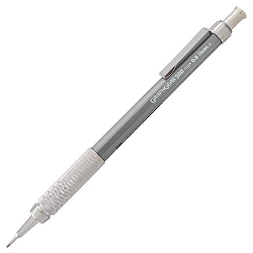 Pentel Graph Gear 500 Automatic Drafting Pencil, 0.9mm, Gray Barrel, 1 Pack (PG529BP) - style: 0.9mm