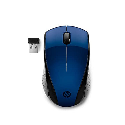 HP X3000 G3 Wireless Mouse - Blue, 15-Month Battery, Side Grips for Control, Travel-Friendly, Blue LED, Powerful 1600 DPI Optical Sensor, Compatible with Wins PC/Laptop, Mac, Chromebook (683N8AA#ABL) - color: Blue