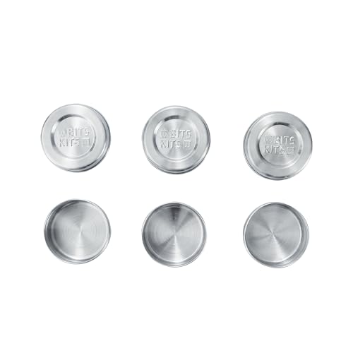 Bits Kits Stainless Steel Reusable Condiment and Snack Containers, Set of 3 - style: 3 Condiment Cups