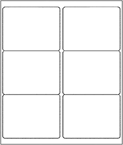 BESTEASY 3 1/3" x 4" Labels Shipping Labels for Laser Inkjet Printers, 6 Up Self Adhesive FBA Address Labels, White Matte Mailing Label Stickers (100 Sheets, 600 Labels) - size: 100 sheets, style: 6 up-3-1/3" x 4"
