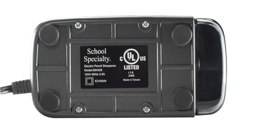 School Smart Electric Pencil Sharpener, 5-1/2 x 3-3/4 x 7-3/4 Inches