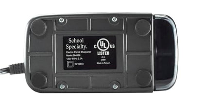 School Smart Electric Pencil Sharpener, 5-1/2 x 3-3/4 x 7-3/4 Inches