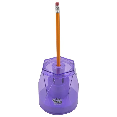 Westcott iPoint® GEM Battery Pencil Sharpener, Purple (00576) - color: Purple