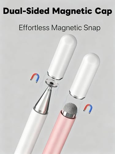 Stylus Pen for Samsung Galaxy Tab A11+/A11/A9Plus/A9/A8 Plus/A8/A7 Compatible with iPad iOS/Android 15/14 Tablet All Touch Devices Universal High Sensitive S Pen (White) - color: White