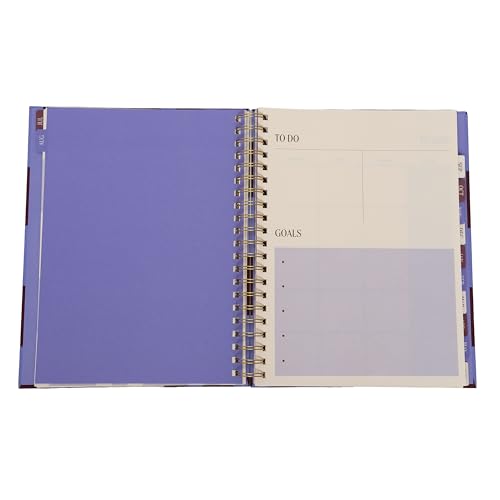Pearhead 2026-2027 Academic Planner 12 Month (July 2026–June 2027), 9.5” x 11” Spiral Bound Hardcover with Monthly Tabs, Weekly & Monthly Layouts, Stickers, Goal Pages - color: Purple 2026 Academic Planner