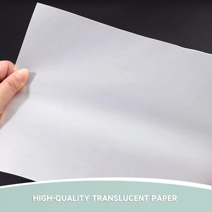 Translucent Vellum Paper,100 Sheets 56lbs/83gsm 11 x 17 inches Printable Vellums Tracing Paper for Tracing, Drawing, Sketching, Card Overlays, Invitations Belly Bands, Envelope, Lantern(LPVP_B-01) - color: LPVP_B-01 Matte Transparent