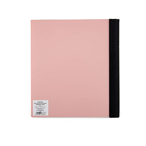Mintra Office Durable PREMIUM Spiral Notebook (Salmon, 3 Subject (8.5in x 11in)) - color: Salmon, size: 3 Subject (8.5in x 11in)