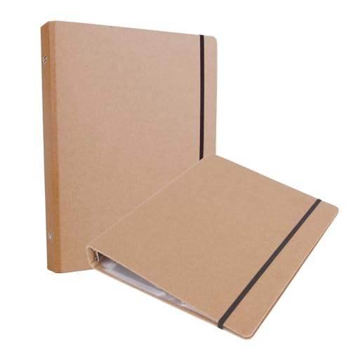 PABCK 100 Pockets Kraft Paper Binder Sheet for Seeds Envelope Photo Sleeves | Garden Seed Packets Organize Book 4 Side Loading (Slot Size 3.62x5.19 inch) Plastic Clear 25 Sheet Album Card Photo Protector