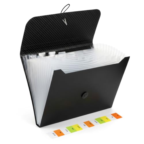 13 Pockets Expanding File Folder Accordion File Organizer for School Office - color: White: Style 2