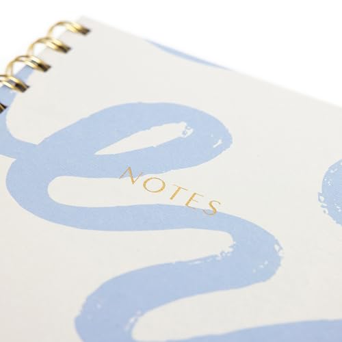 Graphique Blue Swirl Modern Spiral-Bound Journal | Hardcover Notebook for Daily Writing | High Quality Paper Stationery for Office or Home | 6 x 8 Inches with 160 Lined Pages - color: Blue Swirl