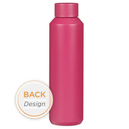 Christian Art Gifts Stainless Steel Double Wall Vacuum Sealed Travel Insulated Water Bottle for Women & Teachers: Teach, Encourage, Inspire Cute Leak/Spill-proof Scratch Resistant, Fuschia Pink, 20 oz - color: Teach/Fuschia