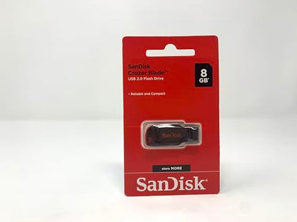 SanDisk Cruzer Blade 8GB USB 2.0 Flash Drive- SDCZ50-008G-B35 - size: 8gb