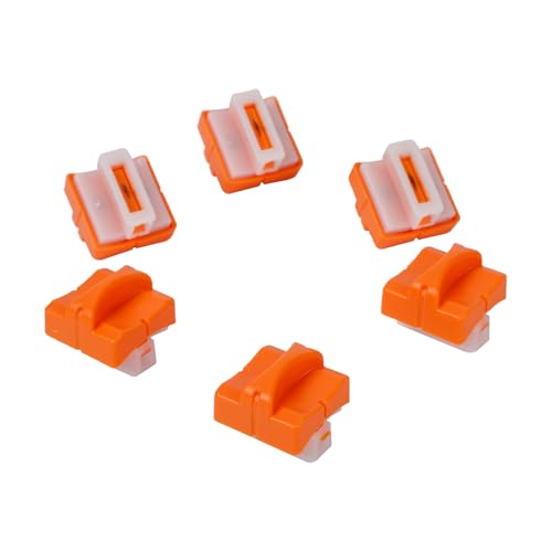6 Pieces Paper Cutter Replacement Blade Paper Trimmer Replacement Blade Refill with Automatic Security Safeguard- A4 Paper Cutter Blade Refill - color: Paper Trimmer Blade Orange
