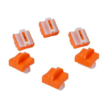 6 Pieces Paper Cutter Replacement Blade Paper Trimmer Replacement Blade Refill with Automatic Security Safeguard- A4 Paper Cutter Blade Refill - color: Paper Trimmer Blade Orange