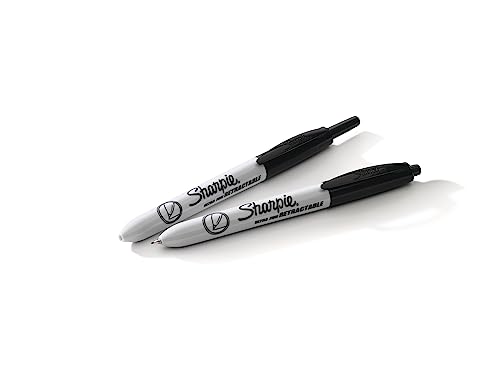 Sharpie Retractable Permanent Markers, Ultra Fine Point, Black, 3 Count - size: 1 Count (Pack of 3)