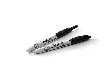 Sharpie Retractable Permanent Markers, Ultra Fine Point, Black, 3 Count - size: 1 Count (Pack of 3)