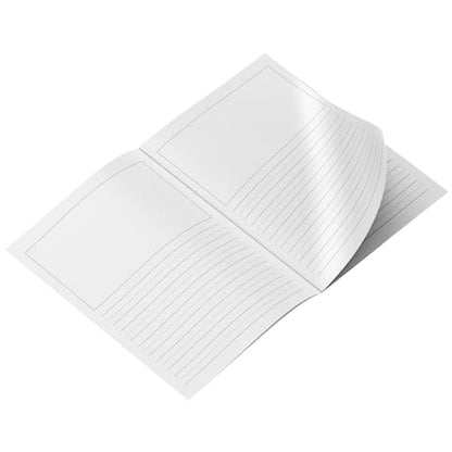 Reskid 5-Pack of 48-Page Kindergarten Story Writing Paper Booklets with Dotted Lines - 240 Pages of Blank Handwriting Practice Paper - Kindergarten Notebook, Elementary Lined Writing Paper - style: Kindergarten Story Writing