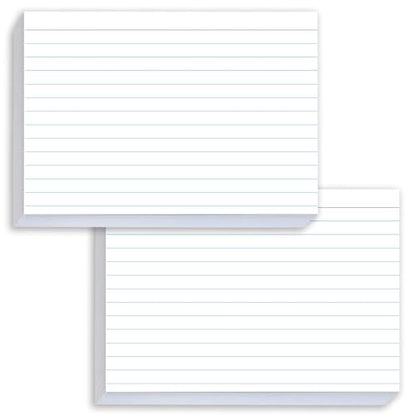 White Index Cards 5x7 Ruled, 50 Pcs File Note Cards, Lined Index Cards, Study Cards, Flashcards for Studying, Notecards for Studying, Note Taking and To Do List - size: 5 x 7-50PCS