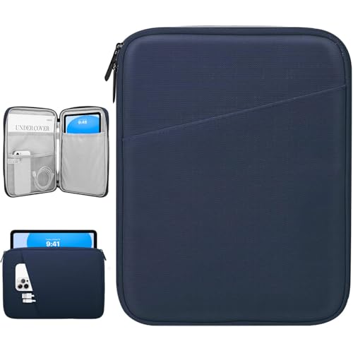 Dadanism 9-11 Inch Tablet Sleeve Bag Carrying Case, Indigo | Fits iPad (A16) 11th Gen 11", iPad 10th Gen 10.9" Air 5/4, iPad Air M4/Pro 11", iPad 9/8/7th 10.2", Galaxy Tab A11+ Plus 11" - color: Indigo, size: 9-11 inch