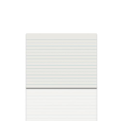School Smart - 85348 Skip-A-Line Ruled Writing Paper, 1 Inch Ruled Long Way, 10-1/2 x 8 Inches, Pack of 500 White - size: 10.5" x 8" - 1" Ruled