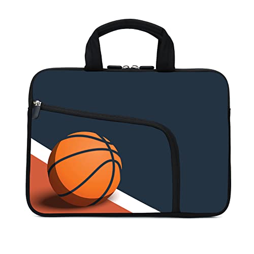 11.6" 12.2 inches Laptop Sleeve Chromebook Case Ultrabook Case Notebook Sleeve Tablet Case Neoprene Handle Sleeve for Men Women, Two Pockets Fit Apple MacBook Air Samsung Acer HP(Basketball) - color: Basketball