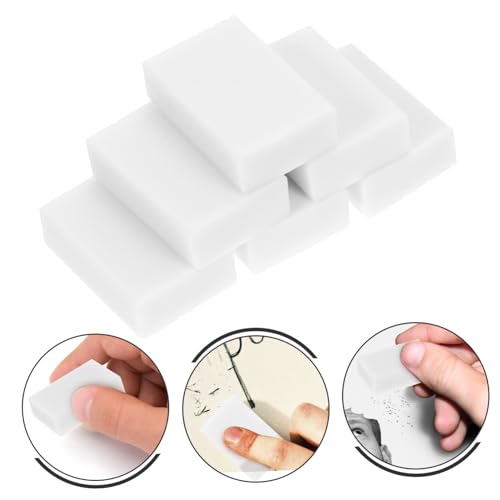 TEHAUX 30pcs White PVC Painting Erasers for Students Versatile Sketching and Drawing Eraser Smudge Pencil Mark Remover for Classroom Rewards and Creative Use