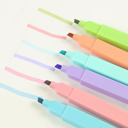 GZBABY Cute Cat Paw Highlighters 12 Pcs, Eye Protector Highlighter with Chisel Tip, 6 Colors