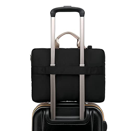 360° Protective Laptop Shoulder Bag Sleeve Case For MacBook Air 15 inch and 15 inch-15.6 inch Laptop (Black) - color: Black, size: 14 inch