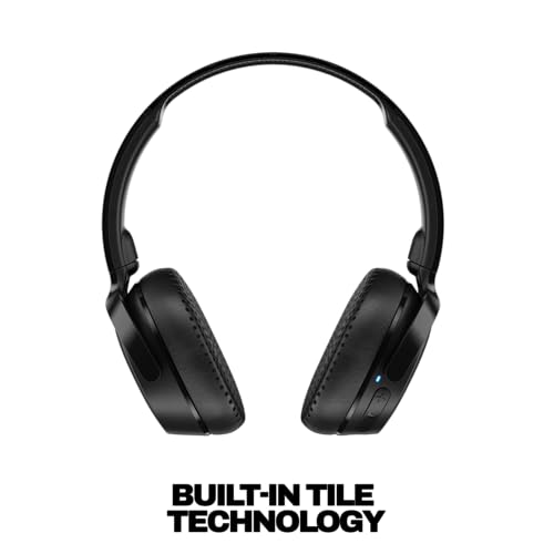Skullcandy Riff Wireless 2 On-Ear Bluetooth Headphones, Up to 34 Hrs Battery, Foldable Lightweight Design, Convenient for Travel with Included 3.5mm AUX Cable, Microphone for iPhone Android - Black - color: True Black, style: Riff Wireless 2