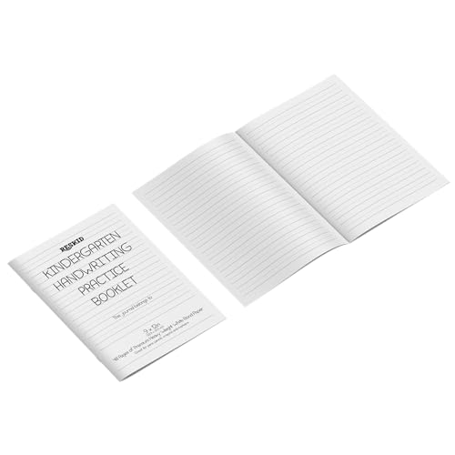 Reskid 5-Pack of 48-Page Kindergarten Writing Paper Booklets with Dotted Lines - 240 Pages of Blank Handwriting Practice Paper - Kindergarten Notebook, Elementary Lined Writing Paper - style: Kindergarten Handwriting