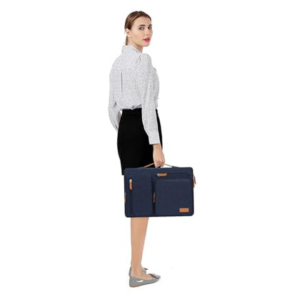 MOSISO 9-11 inch Tablet Sleeve Case for iPad A16 2025, iPad Air 11 inch M3 M2, iPad Pro 11 M4, iPad 10/9/8/7th, Galaxy Tab A9+/S9/S8/Plus 11, Side Open Carrying Bag with 4 Zipper Pockets, Navy Blue - color: Navy Blue, size: 11 inch