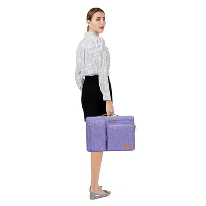 MOSISO 9-11 inch Tablet Sleeve Case for iPad A16 2025, iPad Air 11 inch M3 M2, iPad Pro 11 M4, iPad 10/9/8/7th, Galaxy Tab A9+/S9/S8/Plus 11, Side Open Carrying Bag with 4 Zipper Pockets, Purple - color: Purple, size: 11 inch