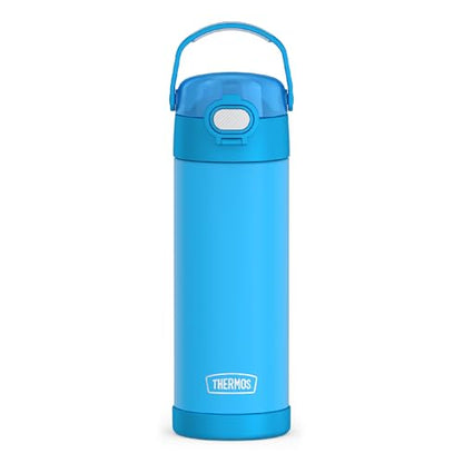 THERMOS FUNTAINER Water Bottle with Spout, 16oz, Electric Blue - color: Electric Blue, size: 16 Ounces