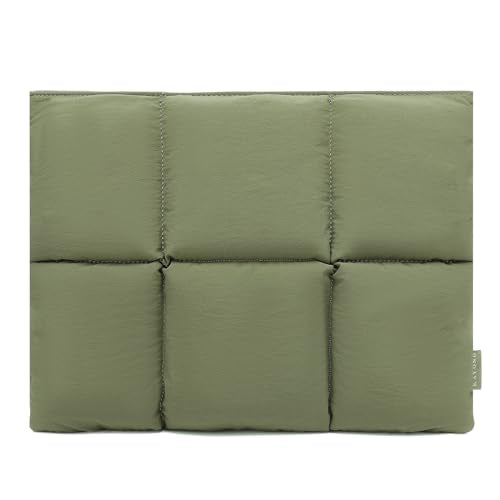 KAYOND Puffy Laptop Sleeve 15inch 16 inch, Pillow Shape Laptop Sleeve, Compatible MacBook Air 15 in M4 2025 & MacBook Pro 16 in M4 2024,Green - color: Green, size: For 15"-16" MBA/MAP M4 M3 M2 M1