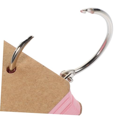 FOMIYES 50sheets Portable Blank Flash Cards with Binder Rings Durable Note Cards Colors for Learning Memo and Creative Diy Projects Students and Office Use