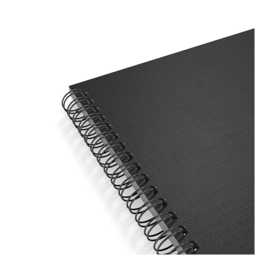TRU RED Medium Soft Cover Lined Notebook, Wirebound, Perforated, 80 Sheets, Interior Pocket