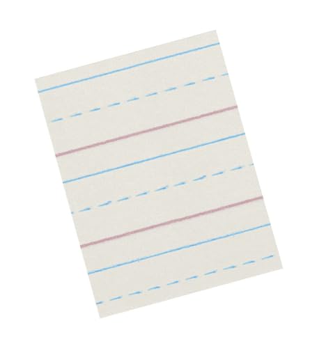 School Smart Zaner-Bloser Writing Paper,Handwriting Practice Lined Paper,Grade 3 Learning,1/2 Inch Rule,8 x 10-1/2 Inches,500 Sheets,(Pack of 10) - size: 8" x 10.5" (Pack of 10), style: 1/2 Inch Ruled