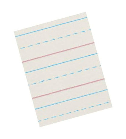 School Smart Zaner-Bloser Writing Paper, Handwriting Practice Lined Paper, Grade 3 Learning, 1/2 Inch Rule, 8 x 10-1/2 Inches, 500 Sheets - size: 8" x 10.5", style: 1/2 Inch Ruled