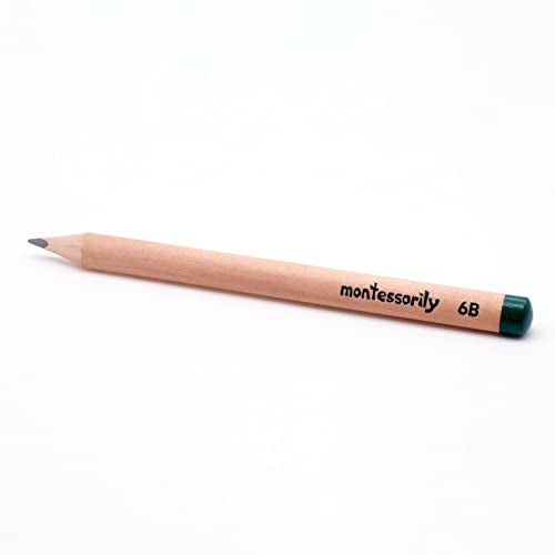 Jumbo Thick Triangular Pencils for Preschooler, Kids, 3-6 yr old - My First Learning Pencil 6B