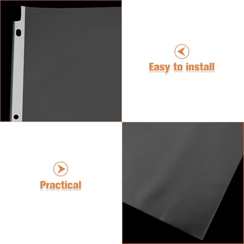 GALPADA 50pcs Heavy Duty Plastic Sheet Protectors Clear Plastic Sleeves for Binders Transparent Document Holders Reinforced Clear Protectors for Office and School Organization