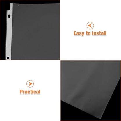 GALPADA 50pcs Heavy Duty Plastic Sheet Protectors Clear Plastic Sleeves for Binders Transparent Document Holders Reinforced Clear Protectors for Office and School Organization