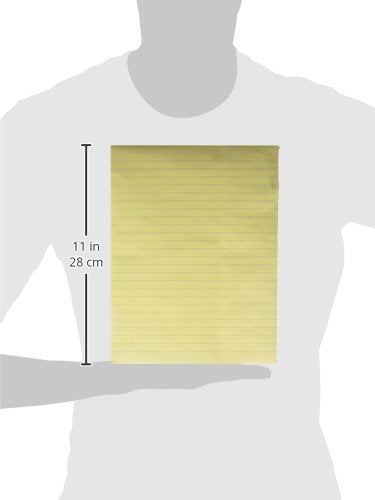 School Smart Composition Paper, No Margin, 8 x 10-1/2 Inches, Yellow, 500 Sheets