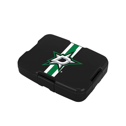 FOCO NHL Unisex-Adult Officially Licensed Team Color Stripe Primary Logo Hockey Leak Proof 5 Compartment Bento Lunch Box - Dallas Stars - color: Dallas Stars