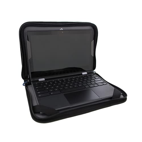 Brenthaven Tred Carry Folio Work-in Case Fits 11 inch Laptops, MacBook and Chromebooks - Durable, Lightweight, Slim and Secure Protection for College, School, Office, Business or Personal Use - Black