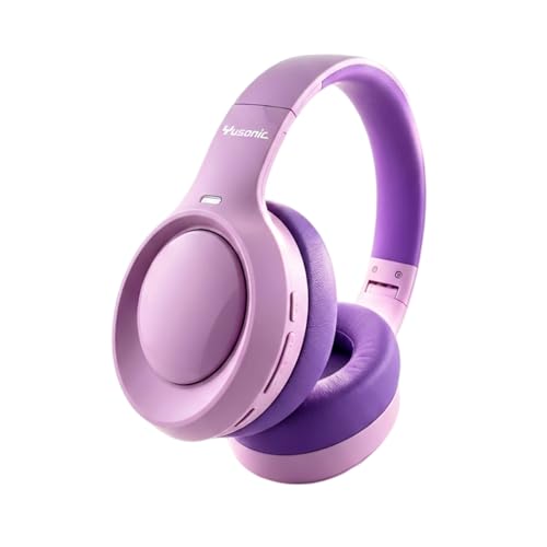 Active Noise Cancelling Headphones for Girls, 72H Play Time, Safe Volume 94dB, Bluetooth 6.0, Hybrid ANC Kids Headphones Wireless for School/Travel/Airplane (Purple) - color: Purple 03