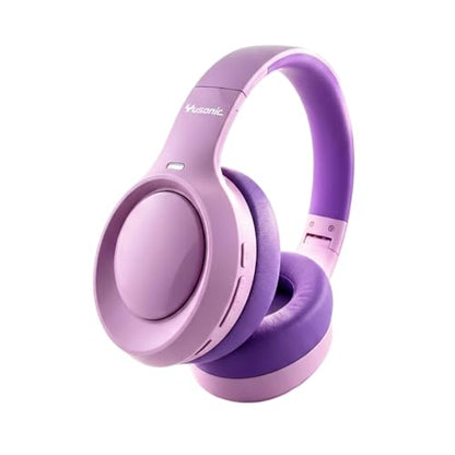 Active Noise Cancelling Headphones for Girls, 72H Play Time, Safe Volume 94dB, Bluetooth 6.0, Hybrid ANC Kids Headphones Wireless for School/Travel/Airplane (Purple) - color: Purple 03