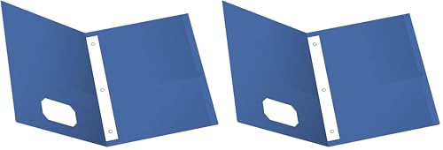 Oxford Twin Pocket Folders with Fasteners, Letter Size, Royal Blue, 25 per Box (57712) (Pack of 2) - color: Royal Blue, size: 25 Count (Pack of 2)