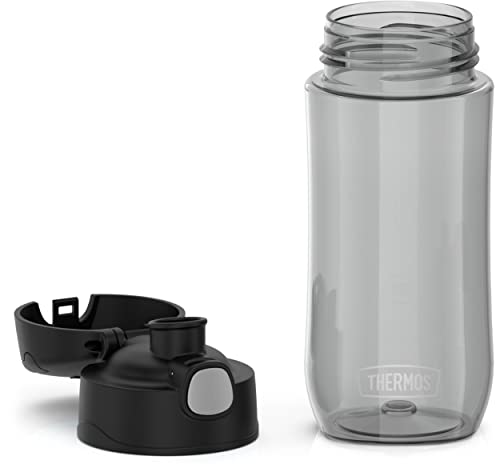 THERMOS FUNTAINER 16 Ounce Plastic Hydration Bottle with Spout, Black - color: Black