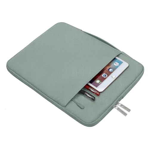 MOSISO Laptop Case 13.3 inch, 13-13.3 inch Laptop Sleeve with Handle Compatible with MacBook Air/Pro 13/Pro 14 M5 M4 M3 M2 M1,HP Dell ASUS Lenovo, Polyester Multifunctional Computer Bag, Antique Green - color: Antique Green, size: 13.3 inch